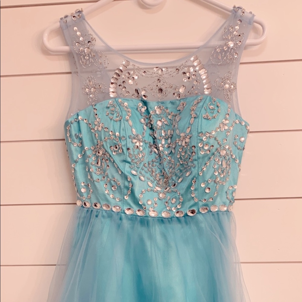 Ice Blue Semi Formal Dress